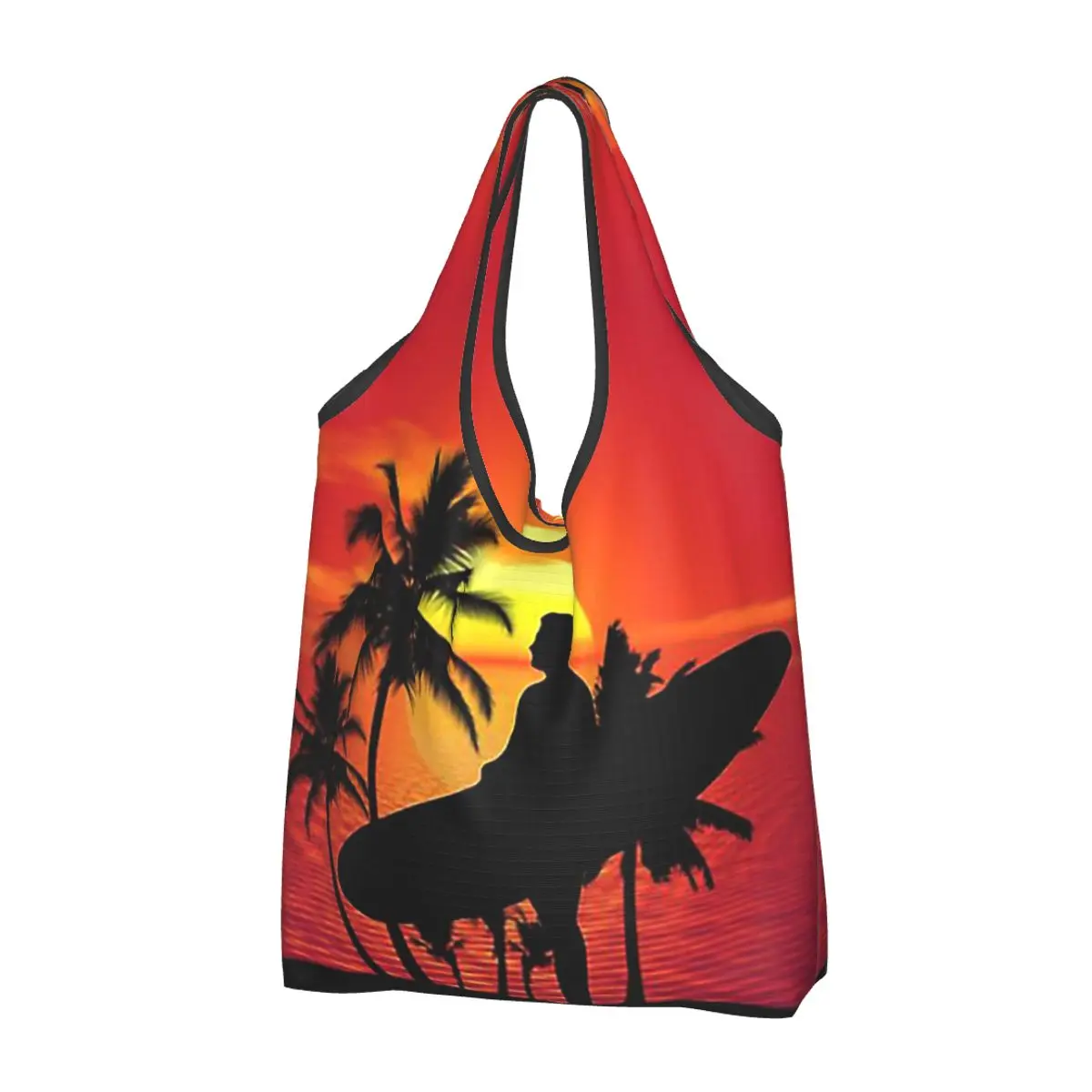 Mr Zogs Surfing Sex Wax Portable Tote Shopping Bags Foldable Shopper Bag Groceries Handbag Shoulder Bag