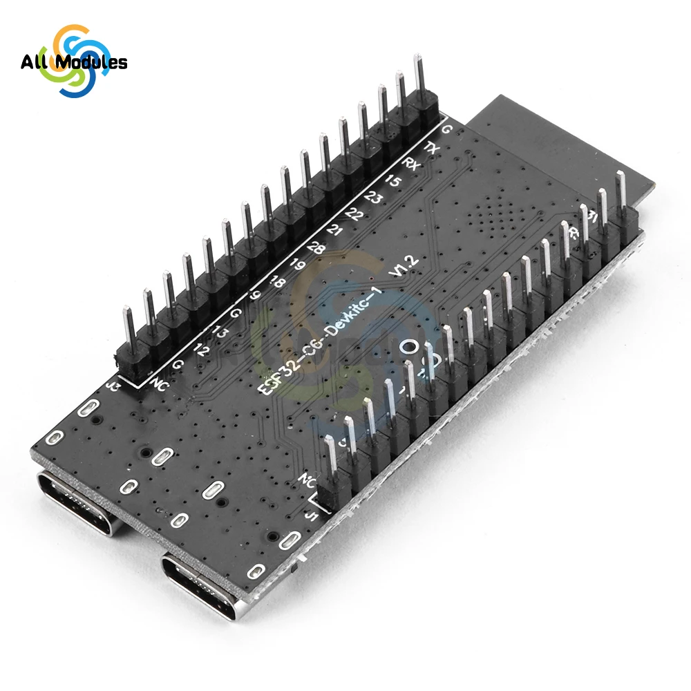 ESP32-C6-DevKitC-1 WiFi Bluetooth Development Board Core Board CP2102 Onboard ESP32-C6-DevKitC-1-N8 Module TYPE-C Interface