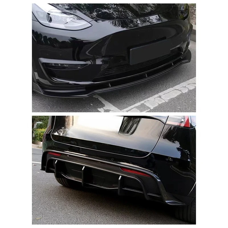 

Suitable for Tesla ModelY Front Lip Side Skirt Rear Lip Tail Louver Air Knife Front Bar Air Knife