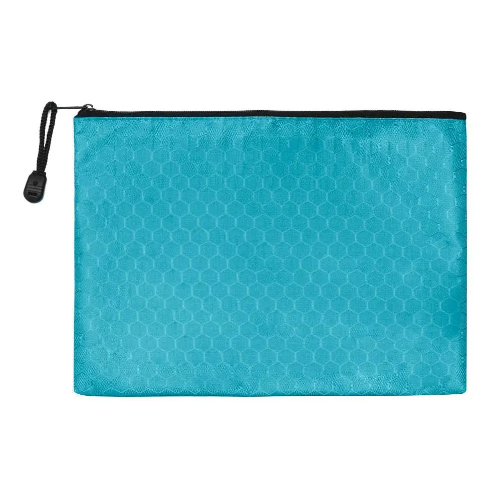 1pc Waterproof File Folders Information Bag Stationery Bag Zipper Pencil Case Pen Bag Document Bag Waterproof
