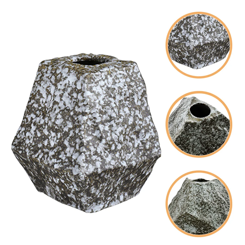 

Stylish Ceramic Vase Handcrafted Finish Unique Floral Arrangement Container Perfect Gift for Home Decor Bookshelf Display Dried