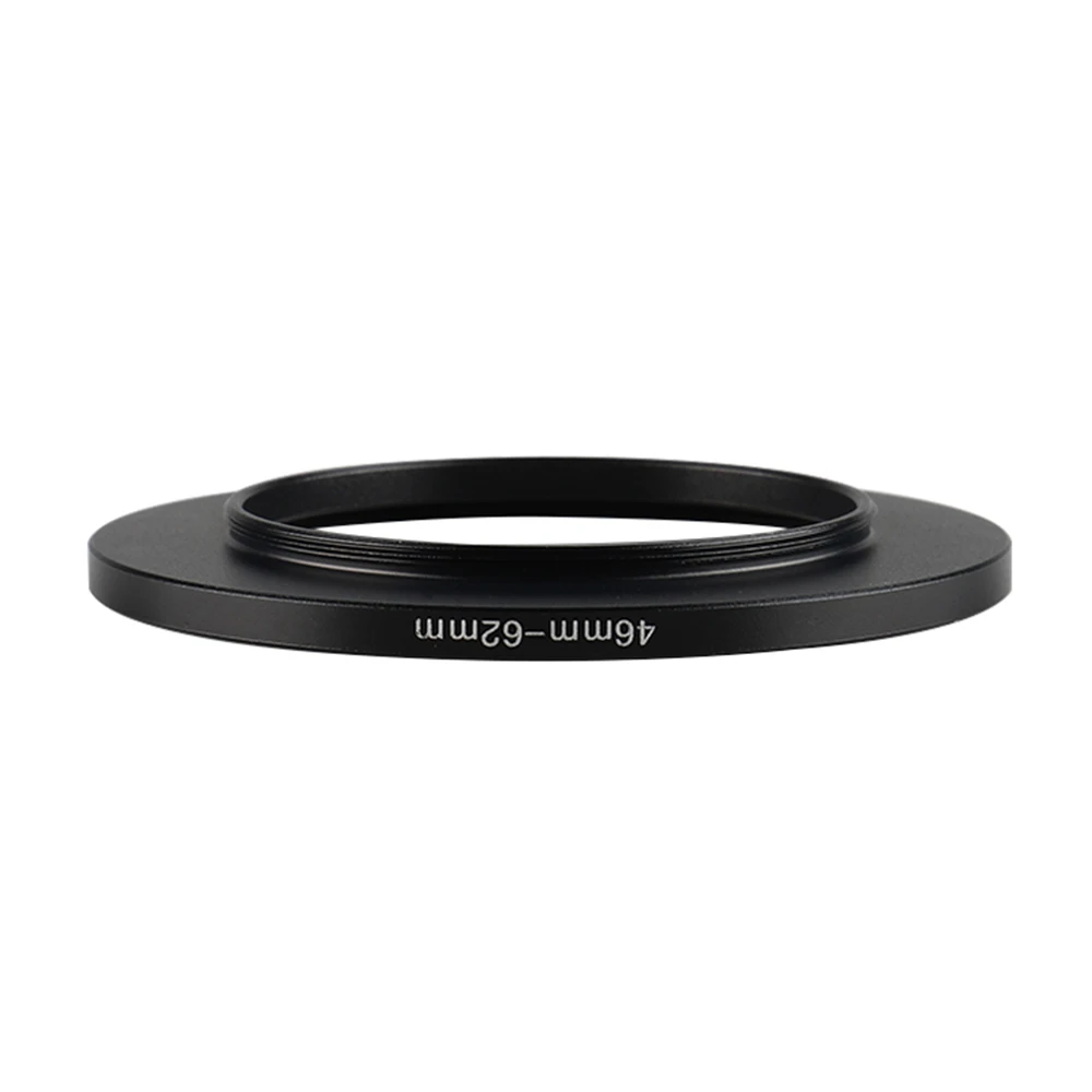 Aluminum Black Step Up Filter Ring 46mm-62mm 46-62 mm 46 to 62 Filter Adapter Lens Adapter for Canon Nikon Sony DSLR Camera Lens