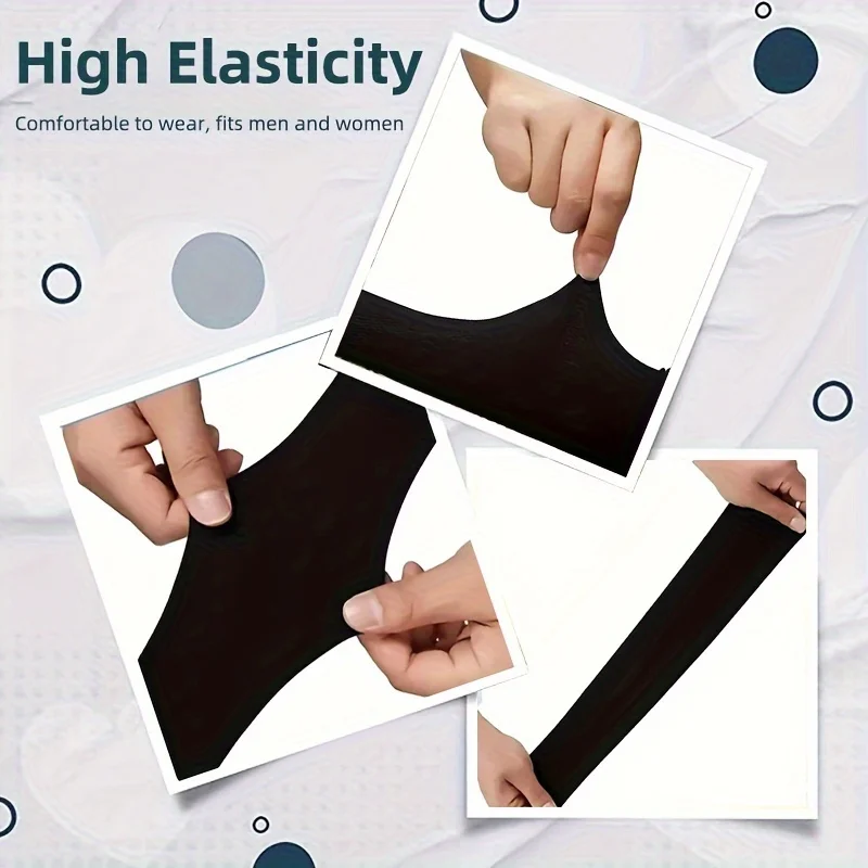 (2 pares) Mangas masculinas, mangas de seda gelada, frescas e respiráveis, secagem rápida, proteção UV de verão, proteção para os braços