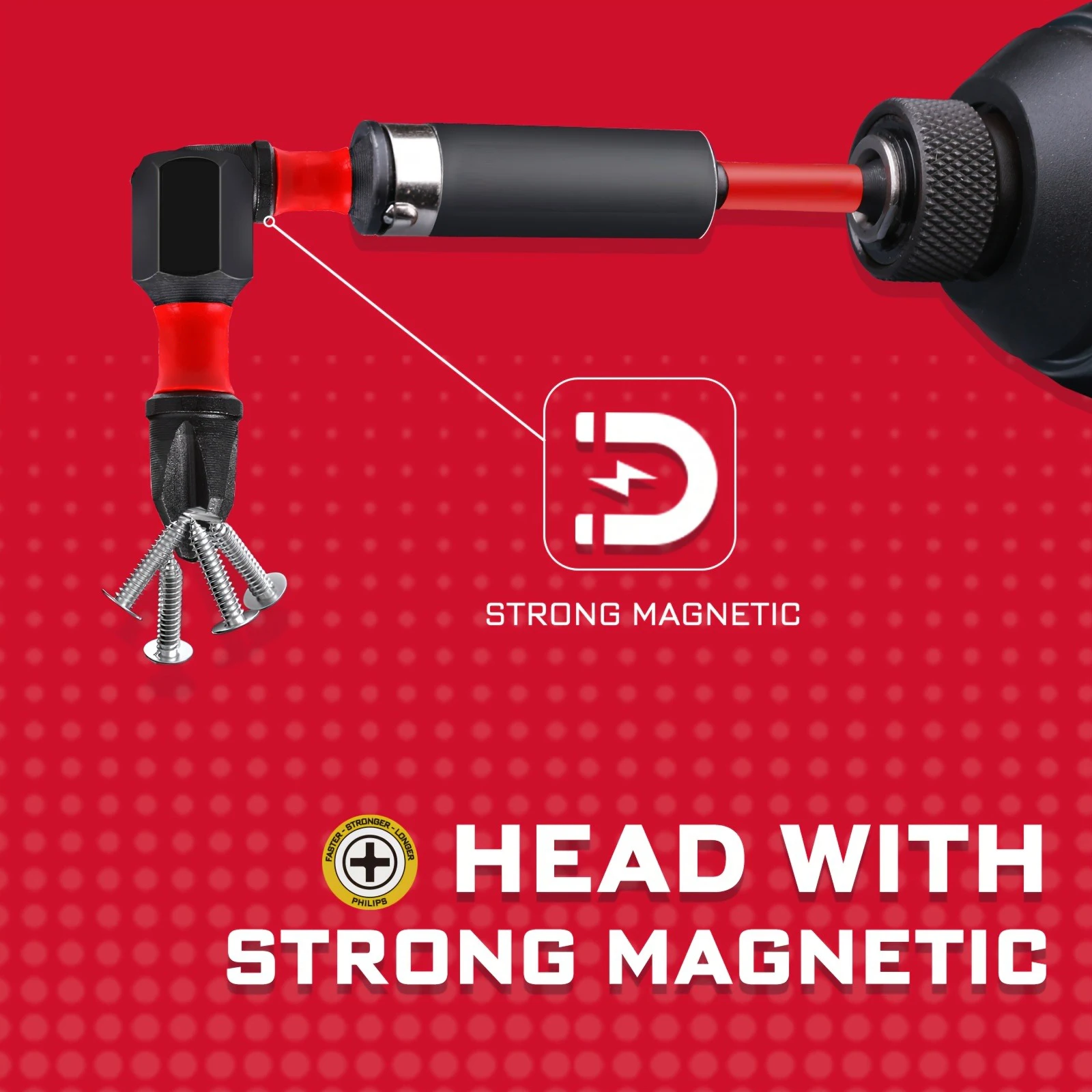 Geinxurn 22-teiliges Schlagschrauber-Bit-Set mit Organizer-Hülse, magnetischen Multi-Driver-Bits aus S2-Stahl und 1 x Bithalter