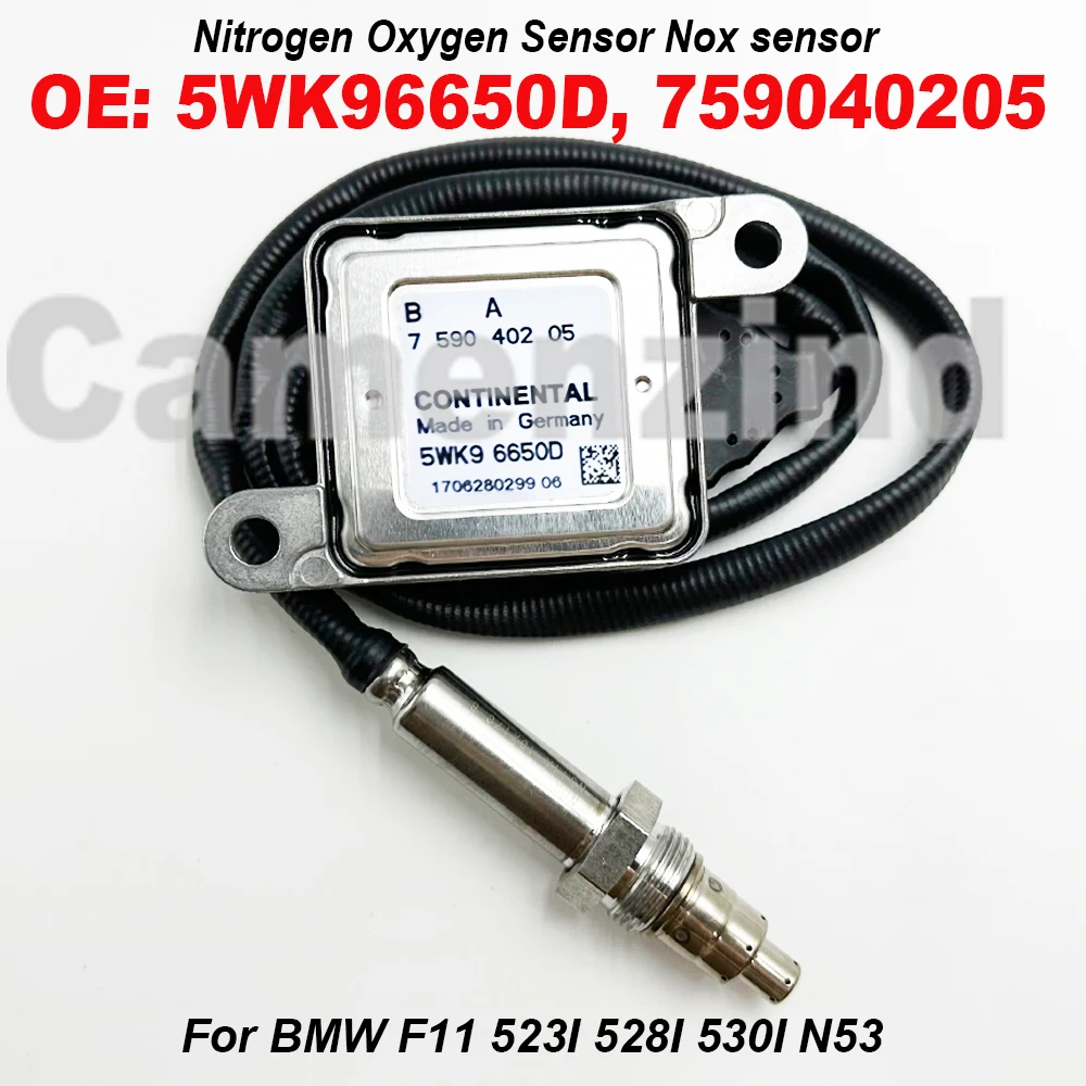 

5WK96650D 11787590402 759040205 Датчик азота и кислорода NOx Sensor 12 В для BMW 5 F10 5 Touring F11 523i 528i 530i N53 5WK9 6650D