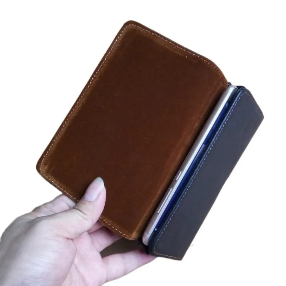 حالة جلدية الهاتف المحمول الحقيبة الخصر حزمة حزام كليب الهاتف حزام كليب للماء الأفقي