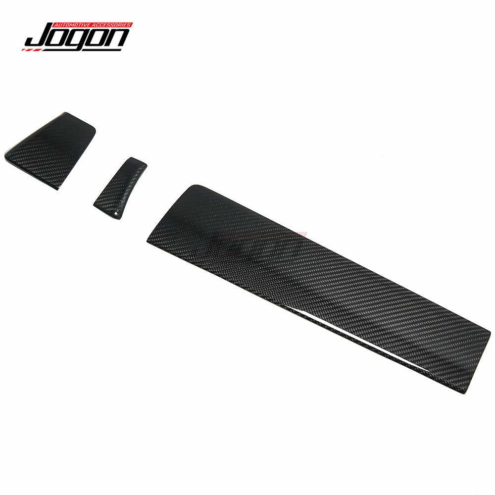 LHD Carbon Fiber Car Interior Moulding Console Dashboard Panel Inner Side Door Sticker Cover Trim For Porsche Macan 2014-2023