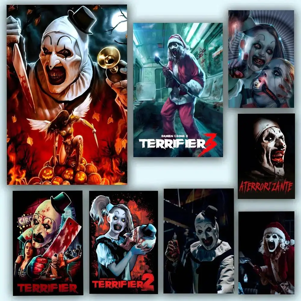 MOVIE Art the C-clownS Posters Self Adhesive Waterproof Ideal For Living Room Bedroom Bar Decoration