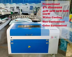 400mm*600mm  CO2 laser cutting machine 40w 60w 80w  Acrylic cutting Engraving Machines