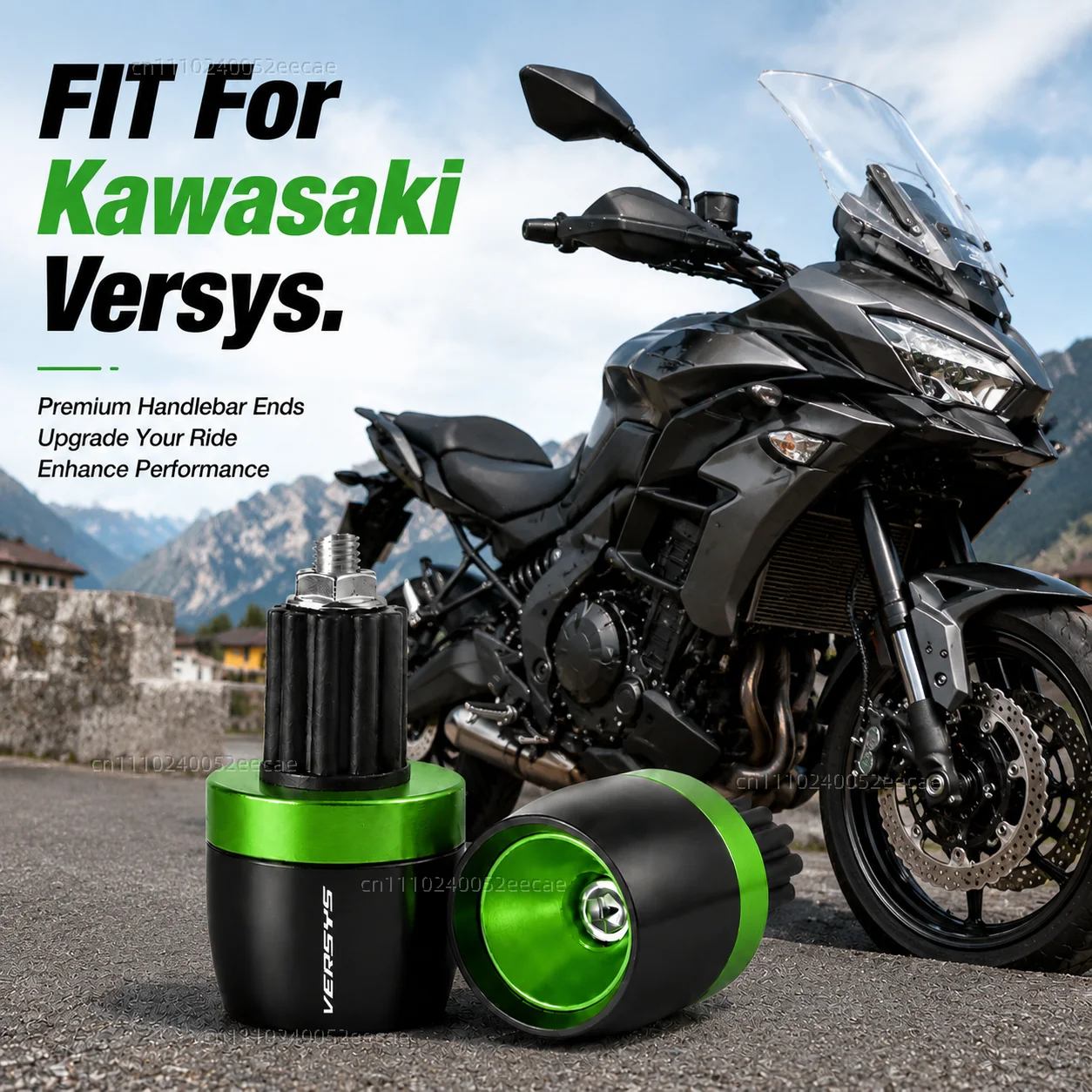 

For Kawasaki Versys 650 1000 X300 Versys650 Versys1000 Accessories Motorcycle Handlebar Grips Handle Bar Cap End Plugs