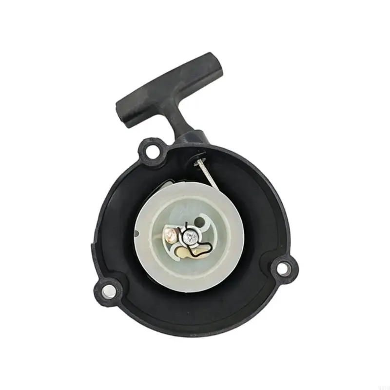 Blower Pull Start Recoil Starter Pulley Assembly Replacement with Handle and Spool Housing, BR500 Starter System Repair M4YD