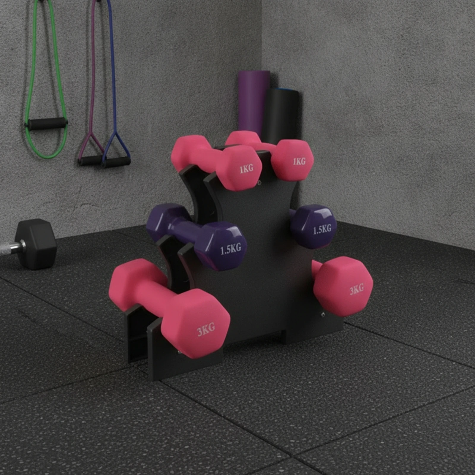 Supporto per manubri a tre liv - Home Gym Cost recensione e prezzo