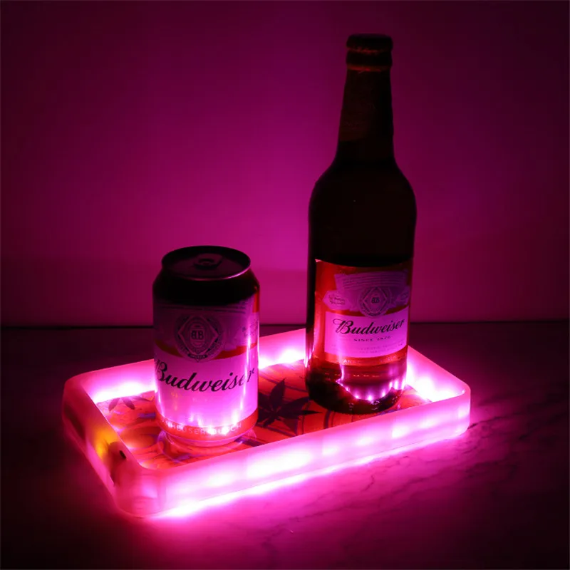 Fashion Led Rolling Tray Usb Rechargeable Square Glow Tobacco Trays Can Freely Switch Patterns Support Customize Gift for Men