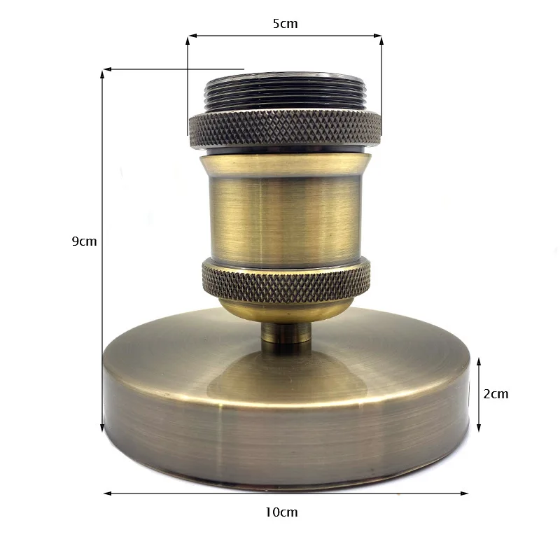 Lamp Base E26 E27 Electroplating Vintage Retro Antique Edison Ceiling Screw Light Lamp Bulb Socket Holder