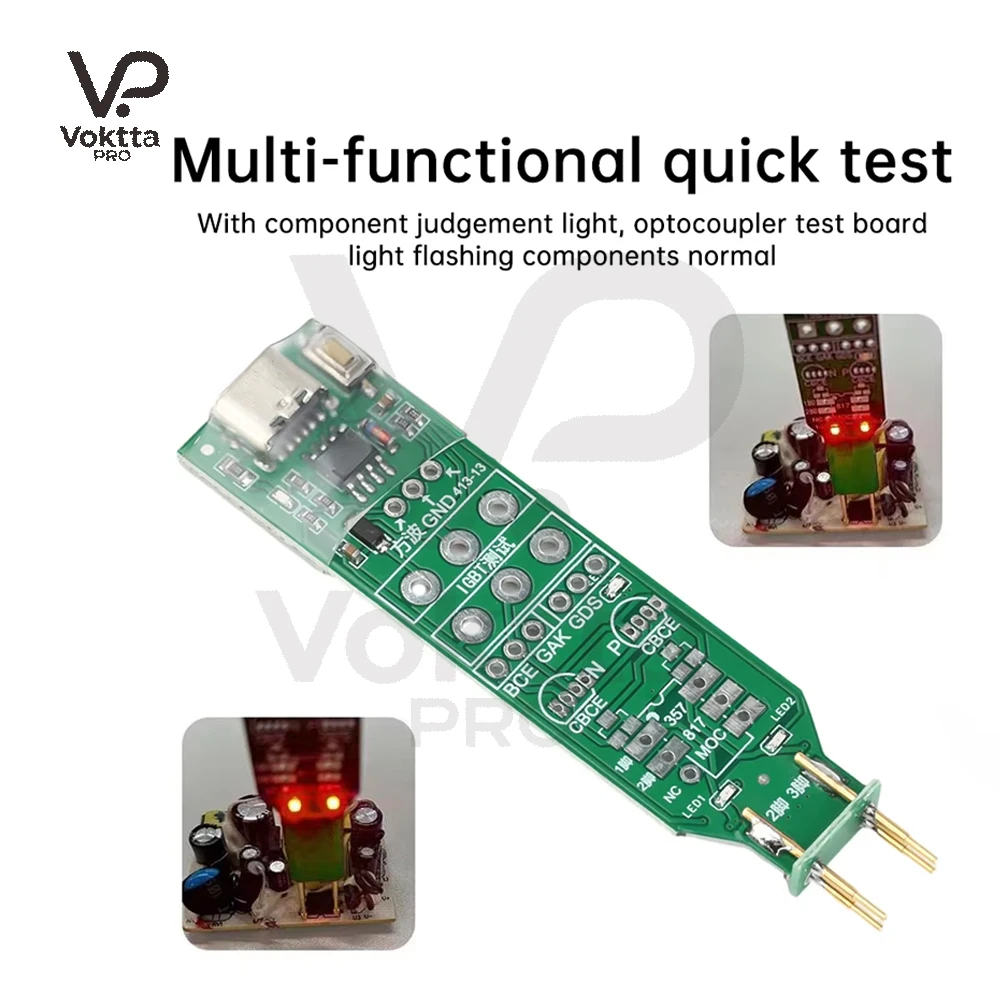 5V Multifunktionaler Optokoppler-Tester, schnelles Erkennungswerkzeug, elektronischer Wartungstester, Multimeter, IGBT, MOS-Transistortester