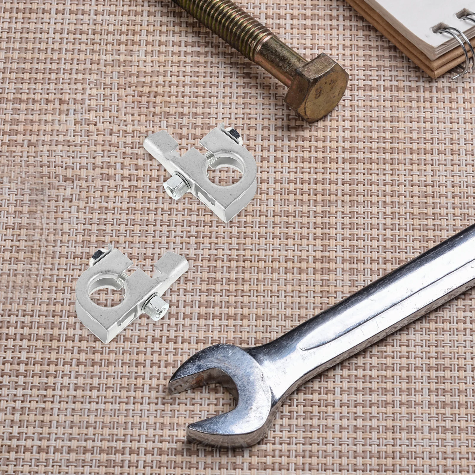 

2 Pcs Chuck Cable Connectors Clamps Terminals Cables with Ends All Copper Lithium Maintainer