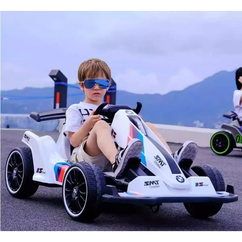 Children's electric kart, male and female baby charging, children's toy car can seat adults