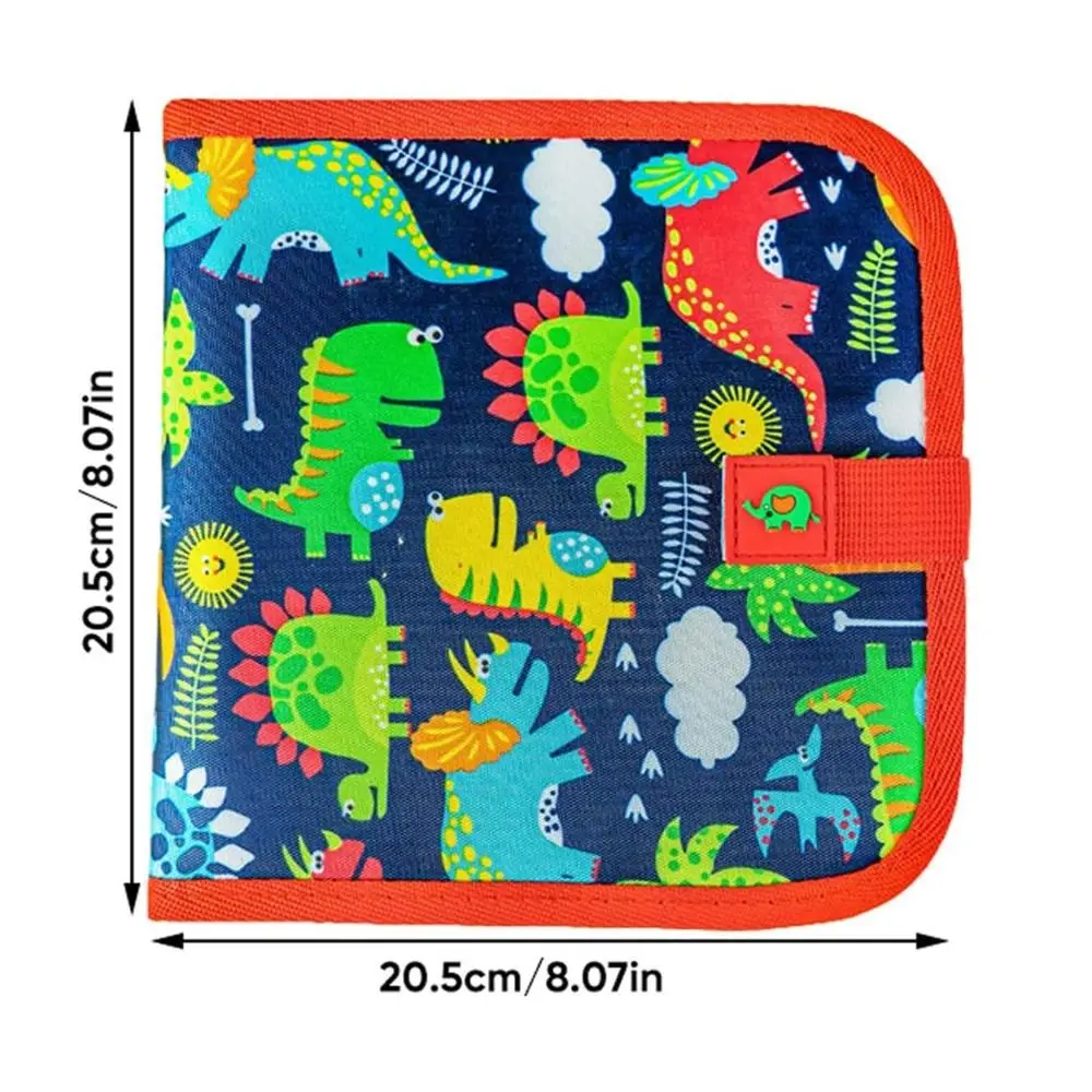 6 Page Drawing Reusable Educational Erasable Blackboard Pad Wiping Coloring Erasable Graffiti Drawing Book for Boys Girls