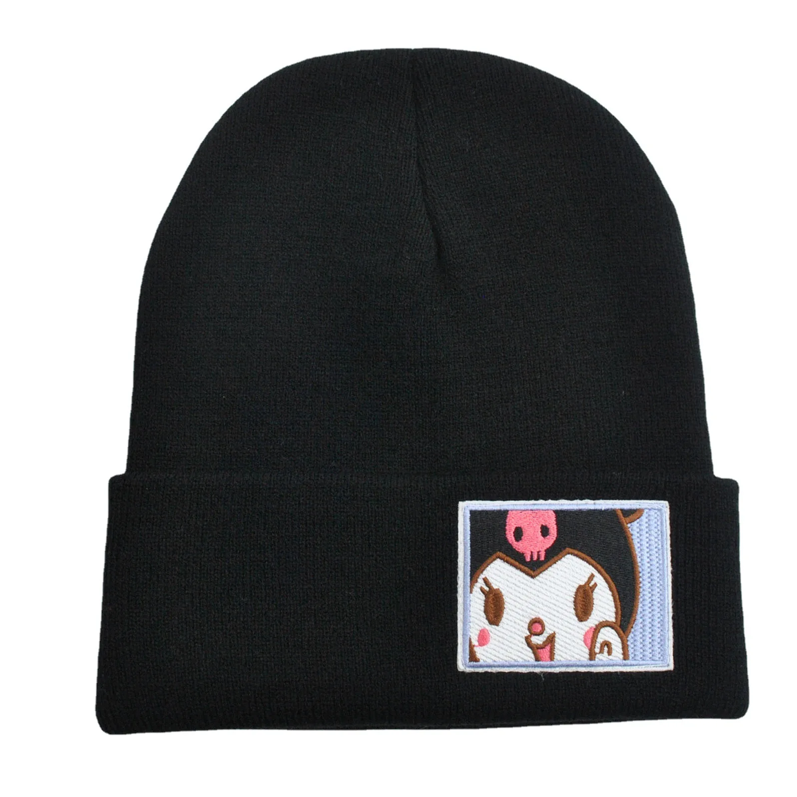 Sanrio autumn and winter Kuromi My melody hat Japanese cute girl woolen hat Pompom Purin Kawaii outdoor warm knitted hat gift