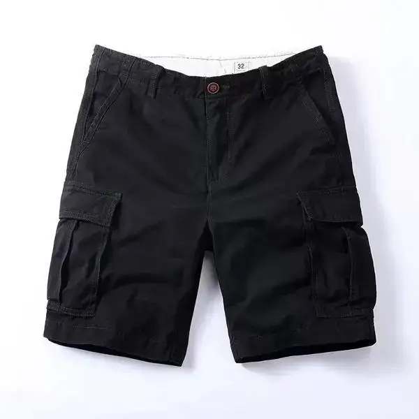 Brand Tooling Shorts Men's Summer Outerwear Casual Five-point Pants Straight Trendy Large Size Loose Cowboy Short Pants for Men