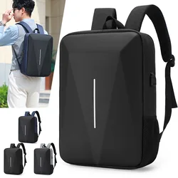 Black PC Hard Shell Bag Leisure Commuting Waterproof Lightweight Business Backpack Men's Backpack Anti-theft Lock Computer Bag