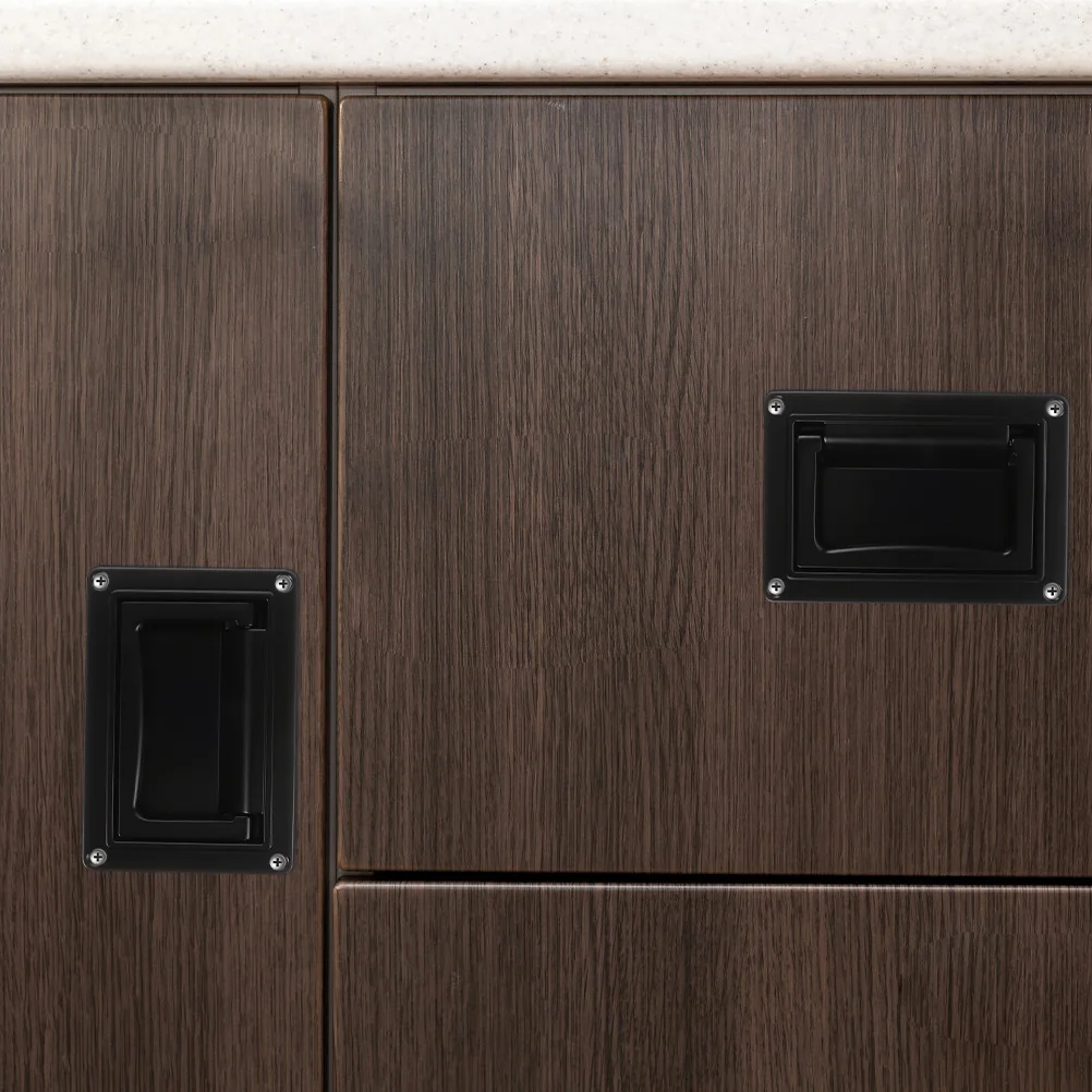 

Zinc Alloy Cabinet Pull Handle Modern Flush Mount For Kitchen Bathroom Wardrobe Cupboard Handles Recessed Hardware