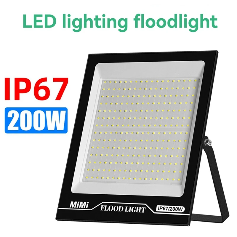 LED Flood Light LED Wall Light Warm Light 200W Outdoor Spotlight IP67 Waterproof Spotlight Searchlight For Garden Lighting