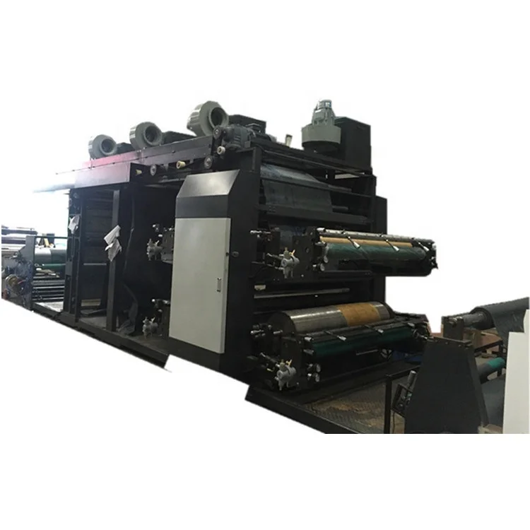 4-kleuren papier Pp geweven tas Flexografische printer Flexo-drukmachine