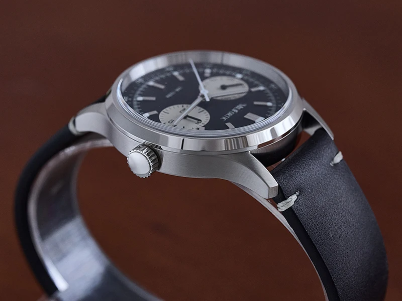 Milifortic R078 Klassische Retro Herrenuhr mit sanftem Quarzwerk, Panda-Multi-Zifferblatt, elegante Armbanduhr für den täglichen Geschäfts- und Anzuggebrauch, cool und stilvoll. – Detail 8