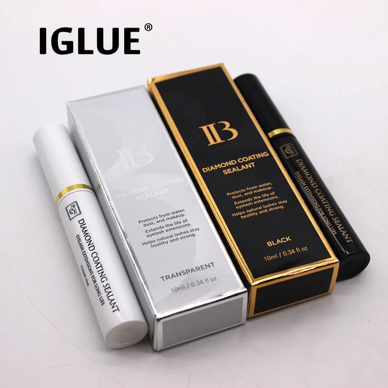 IB Diamond Coating Sealant Supplies for Eyelash Extensions 10ml Black/White Raincoat Lashes Protective Sealant Makeup Tools