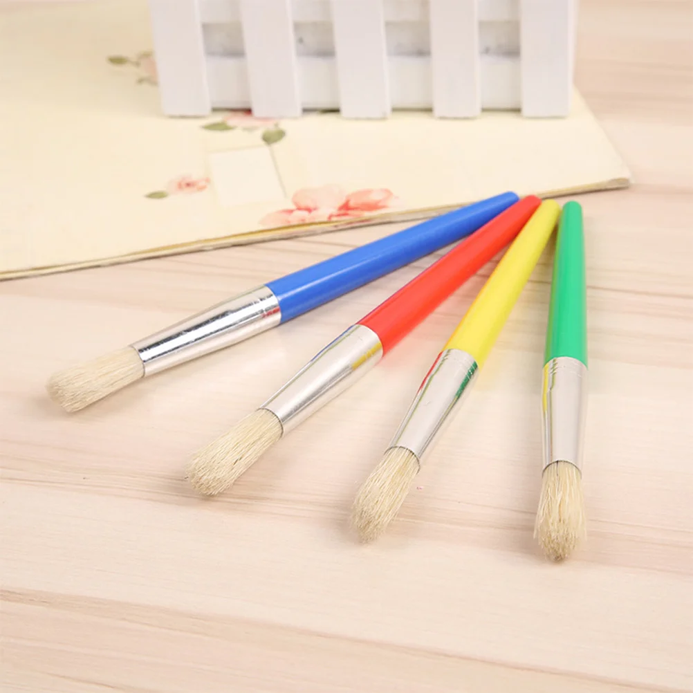 

8Pcs Bristle Painting Brushes Premium Material Art Drawing Pen for Beginners Artists Long Term Use No Deformation