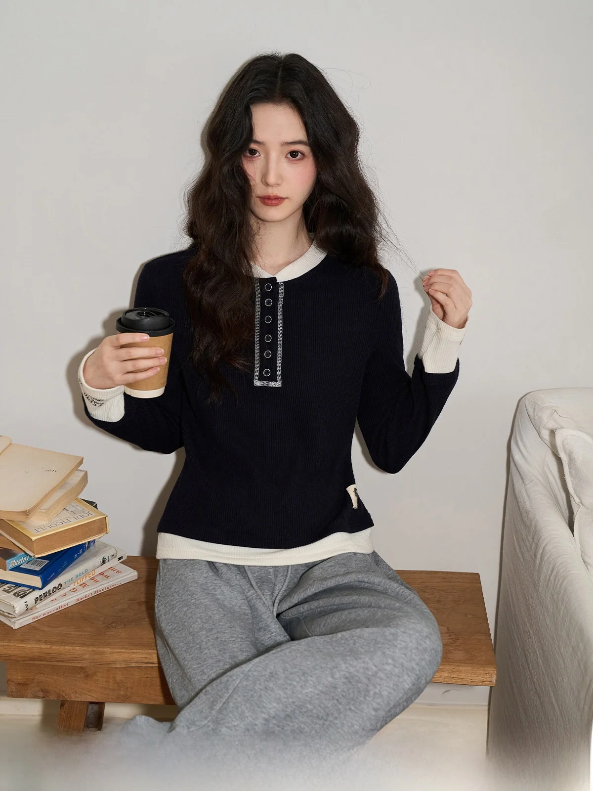 

Новый зимний женский свитер Deep Blue с длинным рукавом, вязаный, приталенный, базовый слой, дизайн для ношения поверх одежды