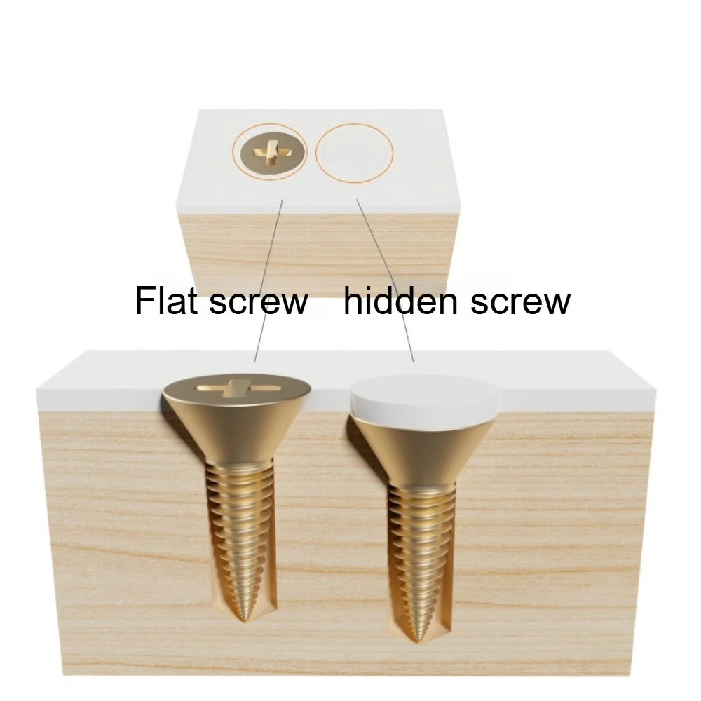 Sinking Hole Drill, Woodworking Drilling Tool, Self Tapping Screw, Taper Hole Drill, Alloy Ladder Drill, 8 Handles