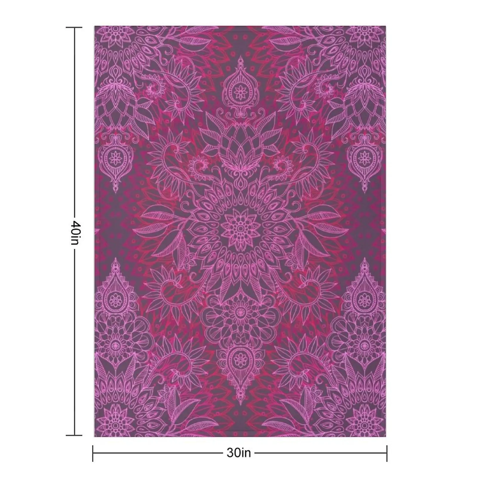 Magenta, Pink & Coral Protea Doodle Pattern Throw Blanket Luxury Throw Loose Blankets For Bed Luxury Brand Sleeping Bag Blankets