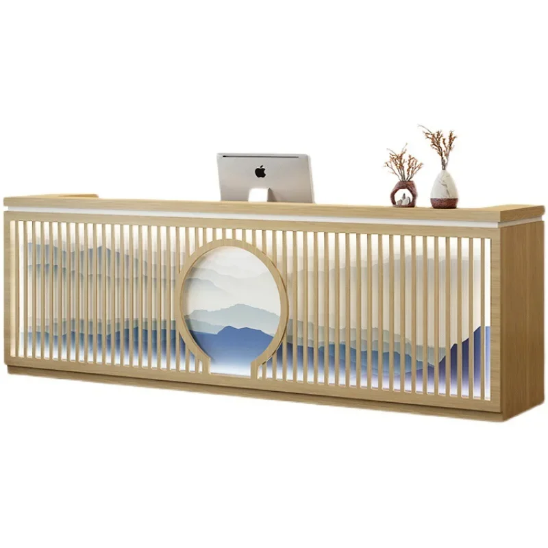 

Front desk, new Chinese style, style, cash register, reception desk