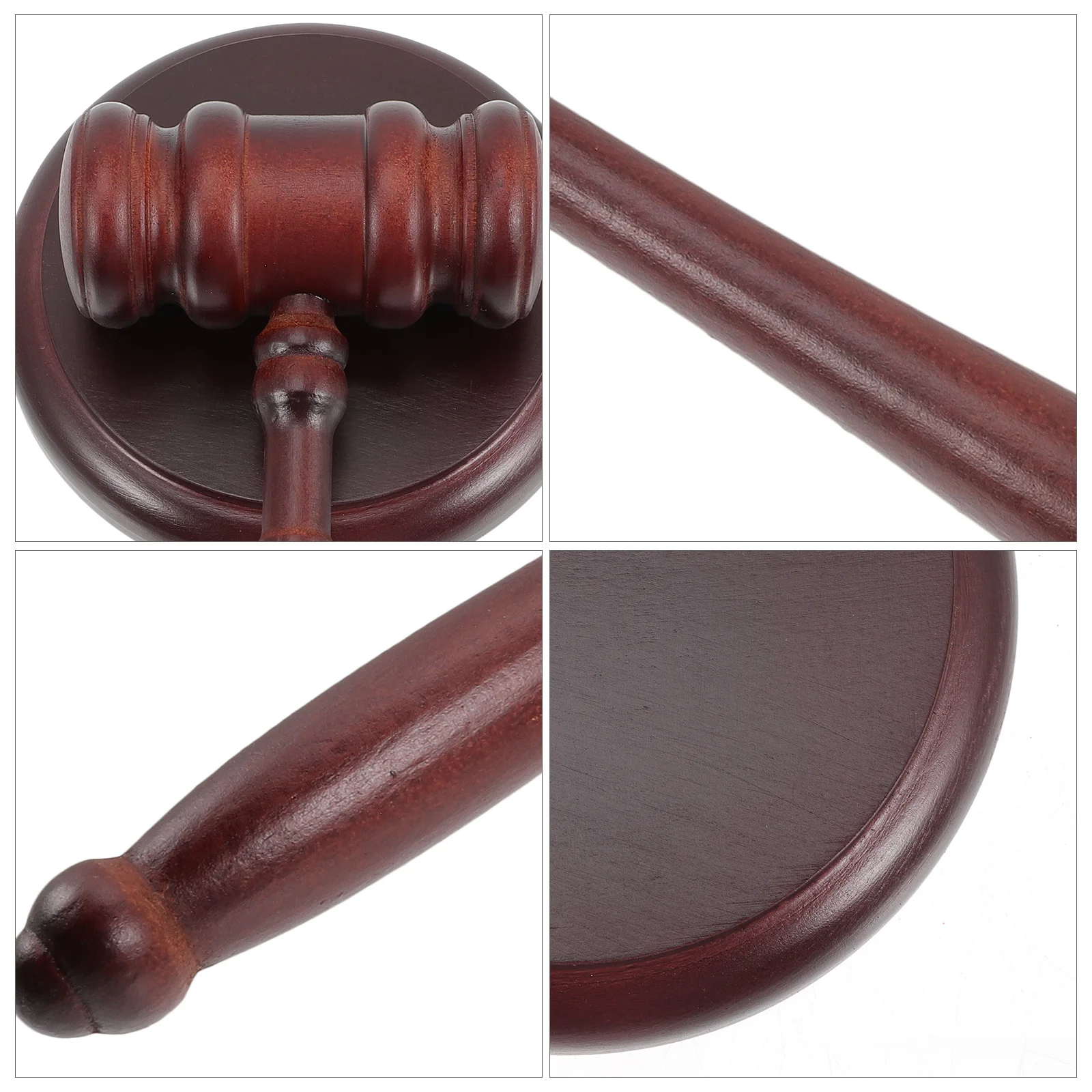 

1 set Wooden Judge Gavel Auction Hammer Court Solid Wood Tool For Lawyer President Board Chairman Portable Compact Design Loud