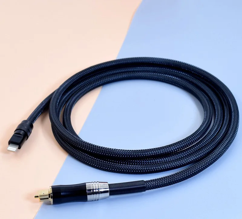 HIFI 6N OCC USB A/Type C/C100 Digital Signal To Optical Fiber Huawei Samsung Xiaomi Decode  Amplifier DSP Audio Speaker Cable