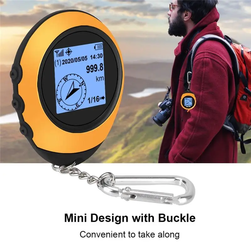 [A92Z!NEW】 GPS Navigation Satellite Mini Handheld High-Precision Coordinate Compass Altitude Locator Outdoor Sports Hiking Track