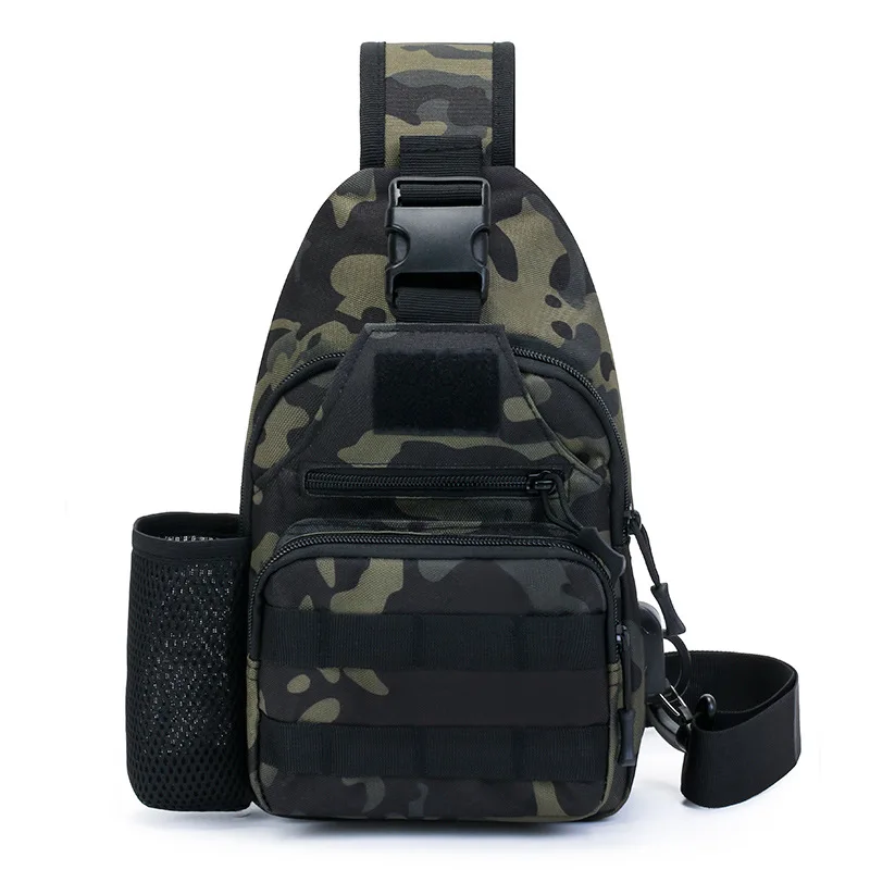 Chikage-Pack de bouilloire portable étanche, sacs de poitrine ternes camouflage multifonctions, sacs d'escalade de loisirs simples, équitation en plein air