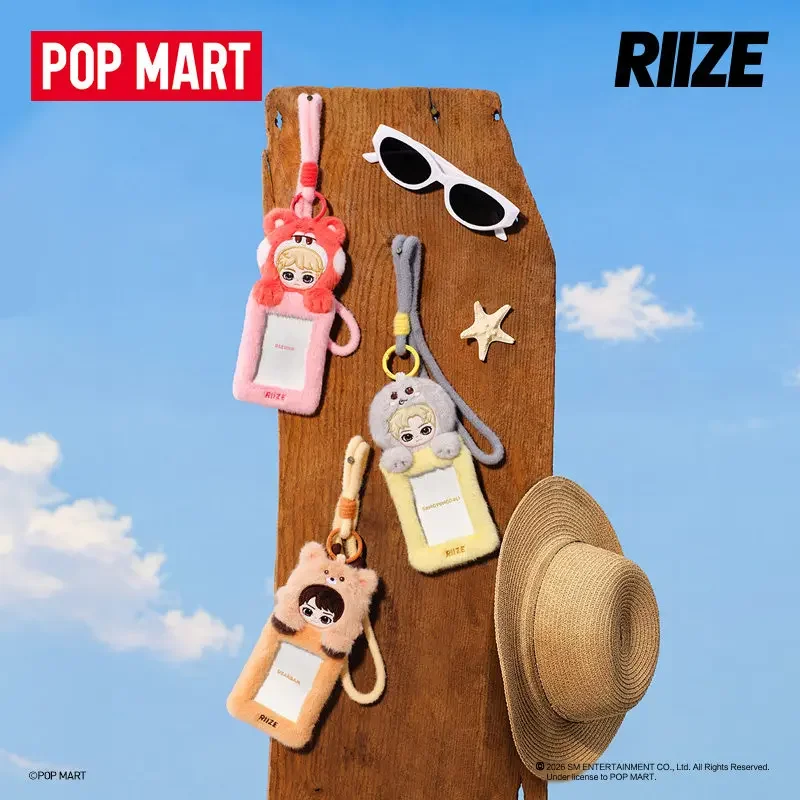 POPMART RIIZE Fluffy Club Series: Держатель для карт, Слепая коробка-сюрприз, Настольное украшение, Игрушки в слепой упаковке, Аниме-фигурка, Милая модель, Подарок