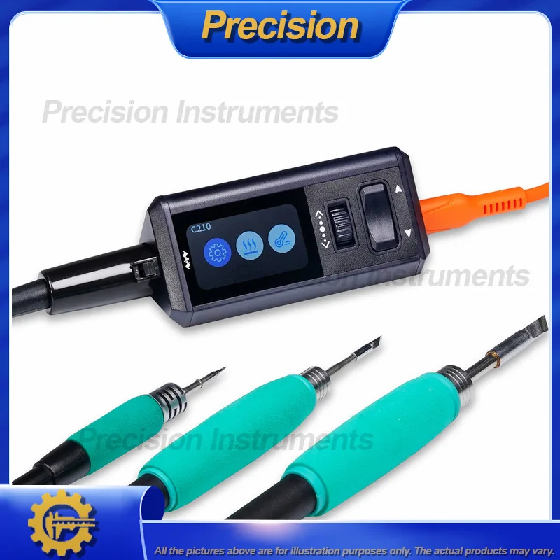 

2026 Многофункциональная мини-паяльная станция 200 Вт, двойной PD источник питания постоянного тока, совместимый с C115 C210 C245, измерением температуры