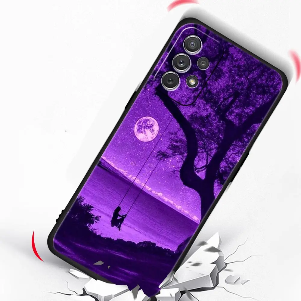 infinity on Purple Phone Case For Samsung Galaxy A13 A51 A71 A41 A31 A21S A11 A01 A03S A12 A32 A52 A22 A23 A33 A53 A73 5G Cover