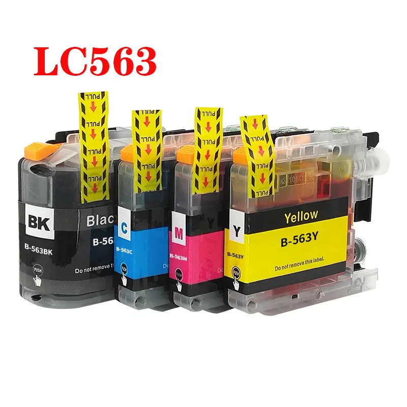 Compatible Ink Cartridge For Brother LC563 MFC-J2310 MFC-J2510 MFC-J3520 MFC-J3720 Printer