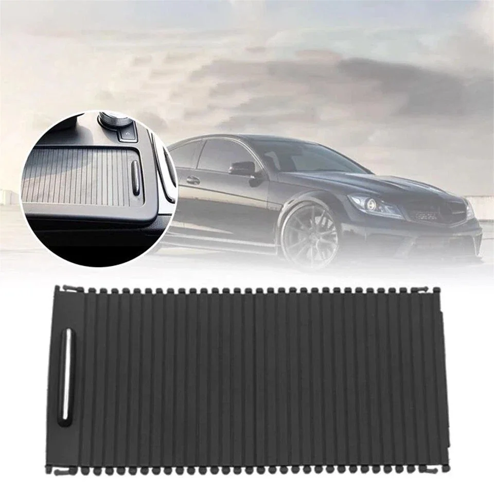 Black Car Inner Indoor Centre Console Roller Blind Cover For Mercedes Benz C Calss W204 S204 E Class W212 S212 2046807607