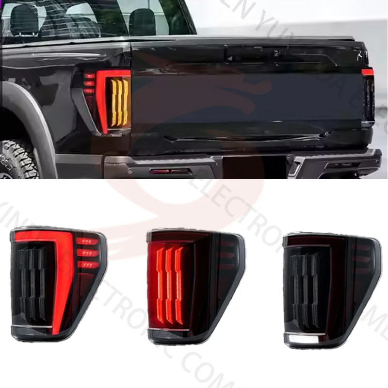 عالية الجودة LED الضوء الخلفي لفورد F-150 رابتور 2021-2023 نظام إضاءة السيارات تعديل الذيل ضوء الجمعية 21-23