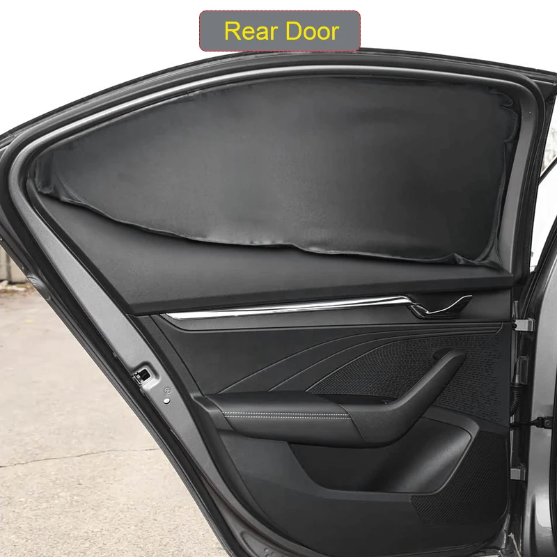 Car Black Windows Privacy Sunshade For Skoda OCTAVIA 2015-Present Anti-UV Heat Insulation Protect Cover Interior Accessories view 3
