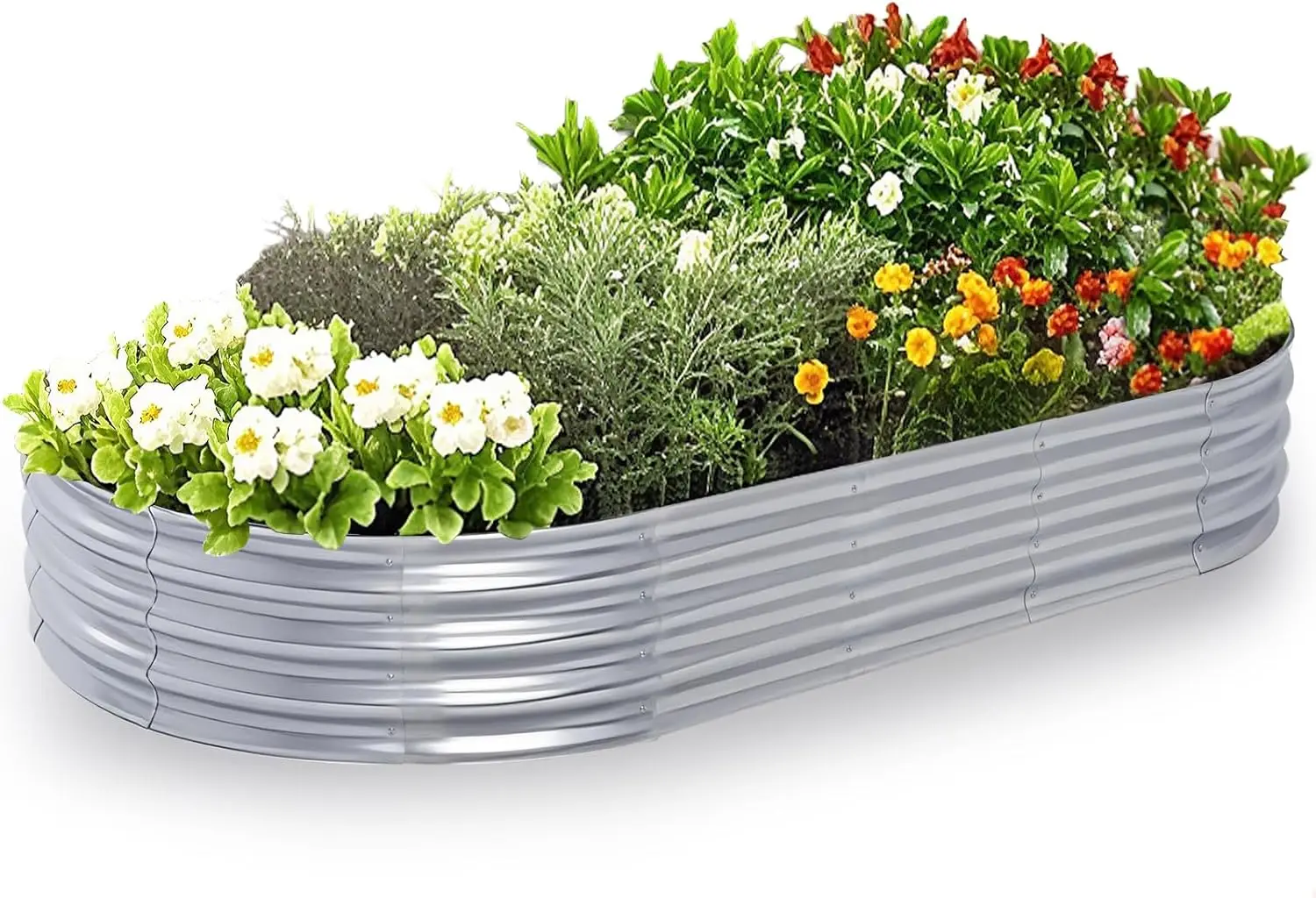 

Galvanized Raised Garden Bed, 8x4x1 FT Thickening Planter Boxes Outdoor, Raised Beds for Gardening, Easy Assembly Large Garden B