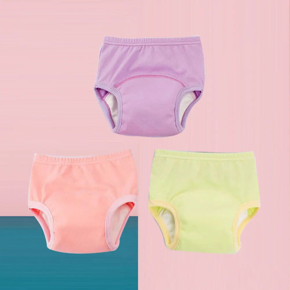

3 Pcs Baby Training Pants Newborn Diapers Cotton Boys Underwear Toilet Every Urine