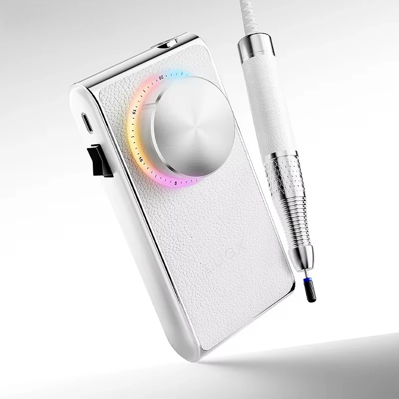 

High Speed Professional USB Rechargeable Nail Drill Manicure Machine with Pause Mode Electric Nail Sander Manicure