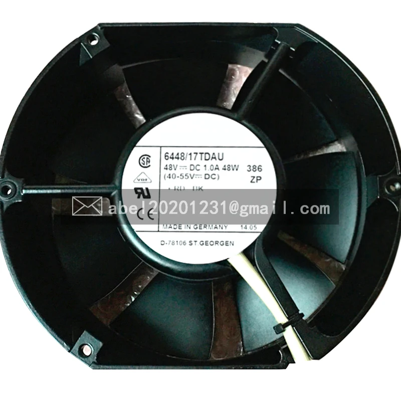 

BRAND NEW 6448/17TDAU DC 48V 1.0A 48W ORIGINAL COOLING FAN 17251 172*150*51MM